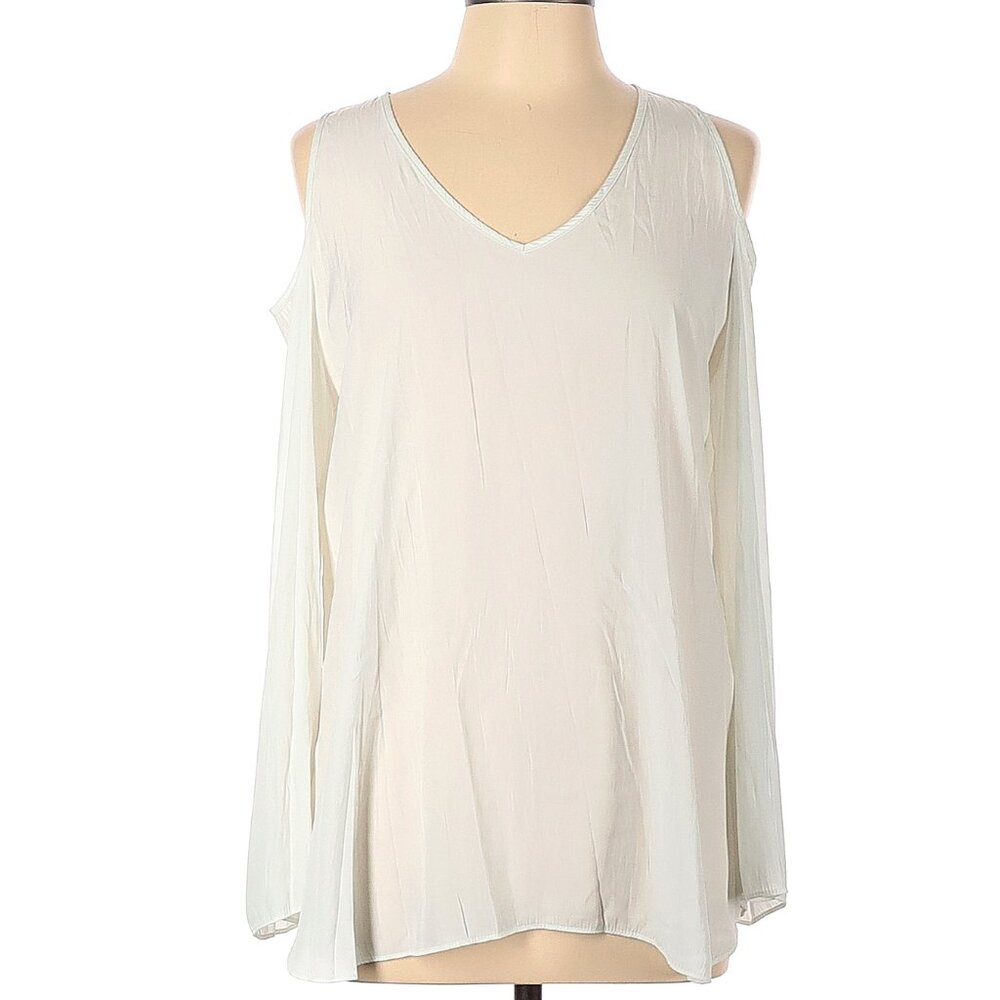 Lola & Sophie Size L Sleeveless  V neck cold shoulder Tunic  blouse